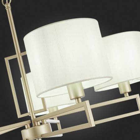 Suspended EVOLUCE lamp. Sle105803-05. Danae. 5x40 watts, E14, 68.5x68.5x37 cm, matte gold color-7