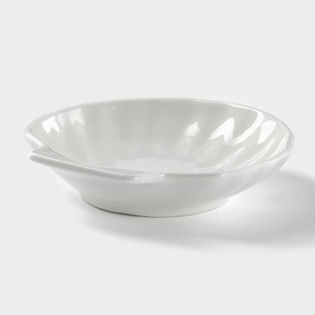 Porcelain-porcelain dish Wilmax shelley, d = 13 cm, white color-2