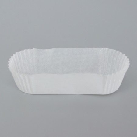 Tartlet, white, oval shape, 9.3 x 3.5 x 2.5 cm-1