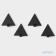 Set of metal self -adhesive hooks Savanna Black Loft Pyramid, 4 pcs, line 4 cm