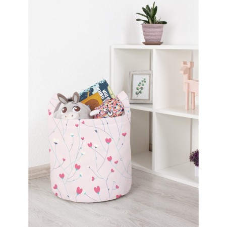 Basket for toys "Blooming love, size 35x35 cm