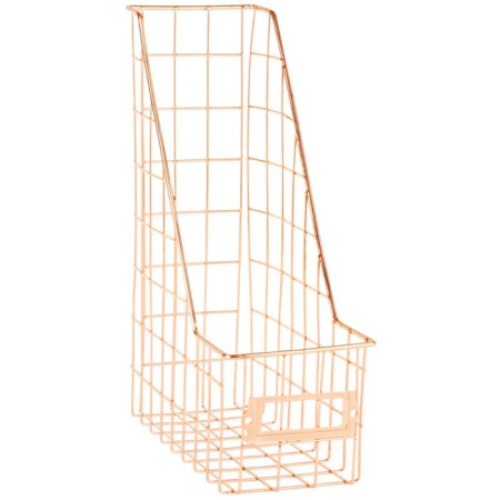 Paper tray Vertical Meshu "Rose Gold", 1 section, metal, pink gold