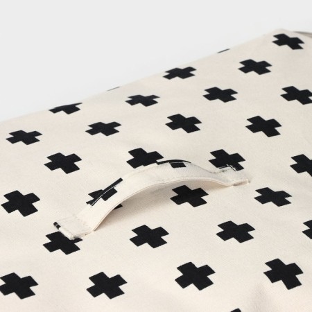 CFR for storing things "openwork", 55 × 42 × 25 cm, black and milk color-1