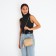 Cross-Bodi Bag on a zipper, beige color