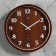 Watching clock, interior "tree", D-30 cm, silent, brown body