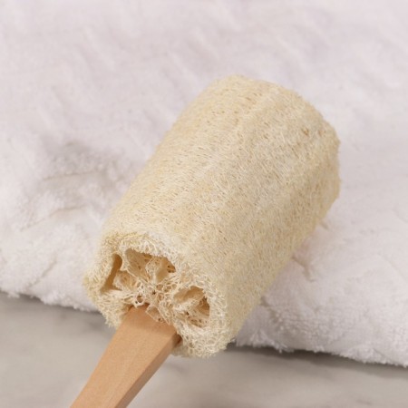 Washcloth with a handle, lifa, smooth, 33x7 cm-2