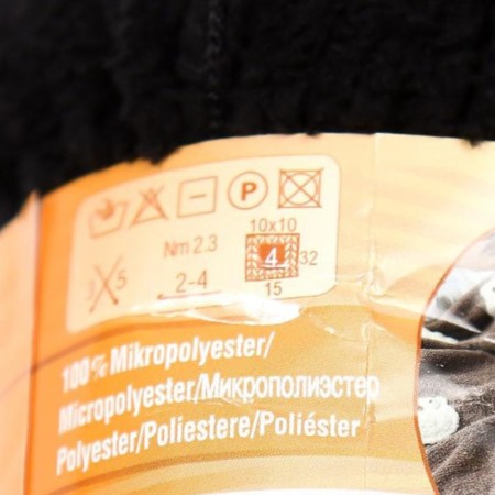 Yarn "Softy" 100% micropoliester 115m/50g (60 black)-3