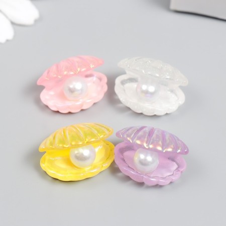 Decor for creativity plastic "Broke with pearls" mix 1.5x2.2 cm