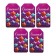 A set of nameplate "wishes" purple background, 4 types, 20 pieces, 5.5 x 8 cm