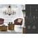 Crystal chandelier with Ambrella Light, Classic, Tr4952, 5HE14, Black Color, Gold