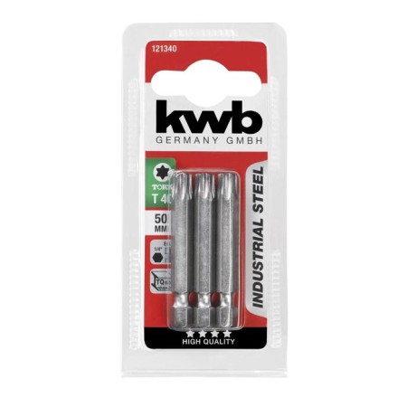 KWB Industry, Torx40, steel TQ60, 50 mm, 3 pcs-1