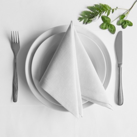 Set of napkins "Billy", size 38 x 38 cm - 4 pcs, white
