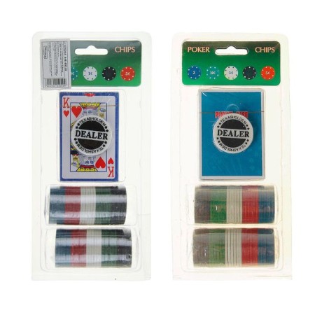 Poker, set for the game (maps 54 pcs, chips 60 pcs with denomination)-3