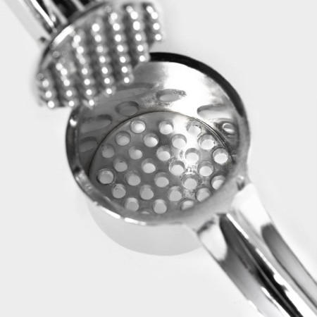 Press for garlic "Ernest", 15 cm, silver color-3