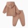 Costume: sweatshirt and pants crumb I, Basic Line, height 86-92 cm, brown color