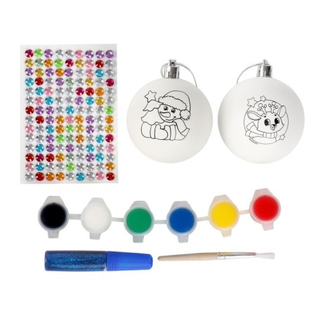 New Year's set for creativity. Christmas balls for coloring "New Year! Gift for you ", 2 pcs-4