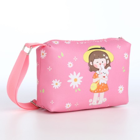 Bag's bag with a zipper "chosen", pink color