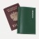 Cover for passport, green color