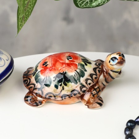 Souvenir "Turtle Tina", Gzhel, Color, 4.5x10 cm-1