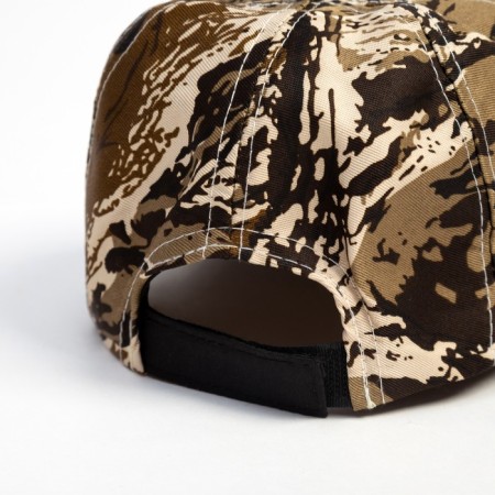 Baby Minaku cap "Camouflage" Brown-white color, size 44-46-1