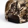 Baby Minaku cap "Camouflage" Brown-white color, size 44-46