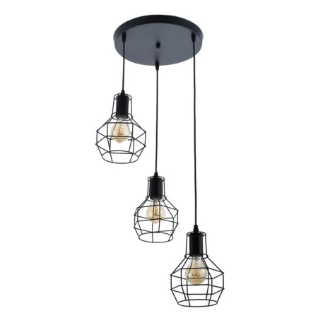Lamp Bayerlux "Ortico" 3x40W E27 black 30x30x20-140 cm