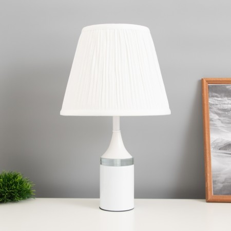 Table lamp "Jeannette" 1x40W E27+LED lights white 24x24x41.5cm
