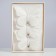 A butterfly for decor and floristry, on a clothespin, plastic, white, 1 pc., 12 cm