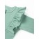Children's overalls with ruffles fashion, height 56 ​​cm, green color