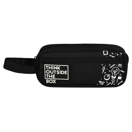 Penal soft, 1 department, 90 x 190 x 15 mm, voluminous, phoenix "tags" with a handle, black 64200-1