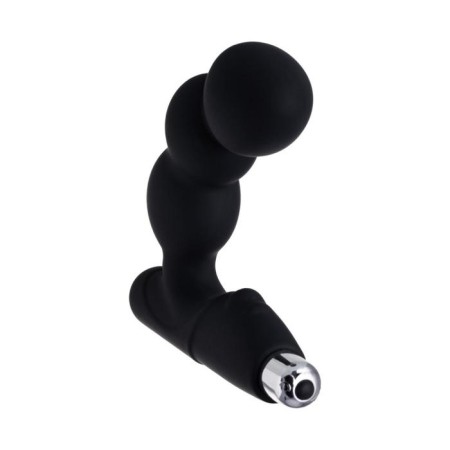 Erotist prostate vibro -stimulator, silicone, 15.7 cm, black color-2