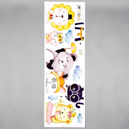 Sticker Plastic Interior color "Funny animals" 30x90 cm-1