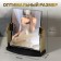 Mirror desktop, mirror surface 15 × 17.5 cm, golden color