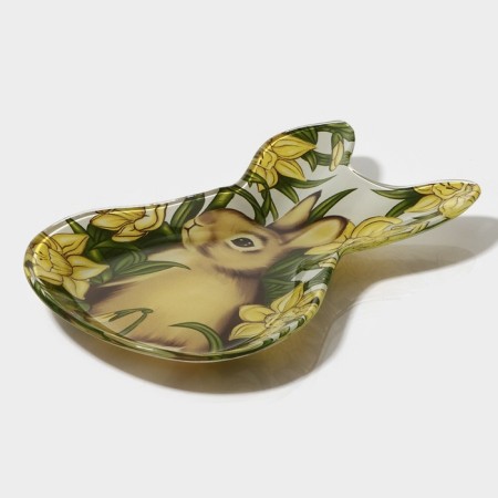 Glass Serving shares "Rabbit in colors", 21 × 13.5 × 1.8 cm-2