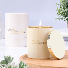 Aromatic candle in a glass 