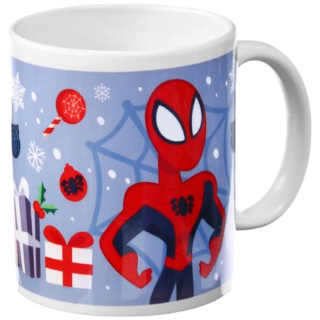 New Year mug 350 ml, spiderman-1