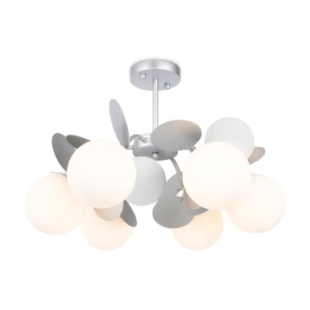 Freya Fr5165PL-06S Satellite, 550x550x380 mm, E27, 6x60W, silver color.