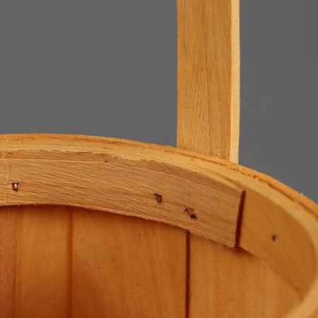 Wicker basket, sequoia, d13khn11/22.5 cm, natural with a edging-3