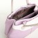 Women's bag with lightning, white/lilac color