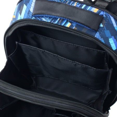 School backpack 38 x 30 x 16 cm, ergonomic back, stavia "quest", multicolor/blue-8