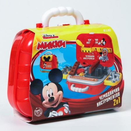 Set of builder "Suitcase" in a bag with game instruments, Mickey Mouse-5