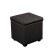 Puff Riga 400x400x430 Black gloss