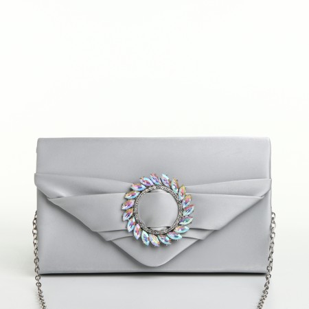 Female bag on a magnet, silver color