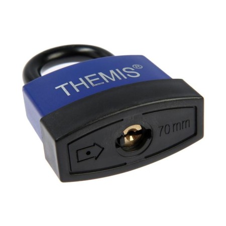 The castle is hinged, 70 mm, copper cylinder, moisture -proof, short puff, 3 keys mix-4