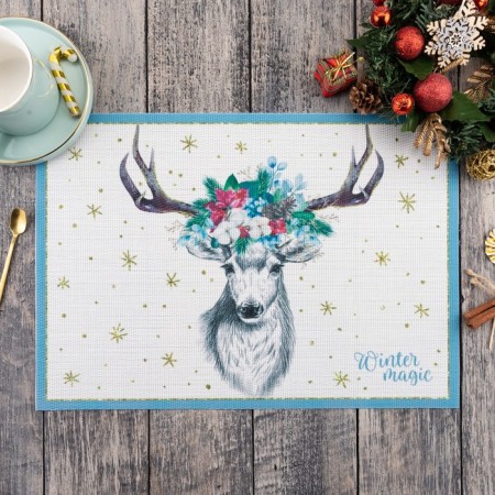 New Year's napkin on the Winter Magic table, 40x29 cm