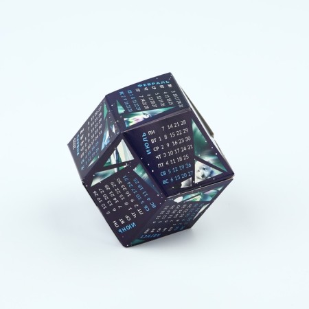 Calendar polygonal assembly rhombus "North", 6 x 5 cm-2
