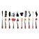 Набор кистей "Щетина", 3 штуки круглые № 7, 12, плоская №12