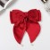Hair hairpin "Julia" double bow, 18x15 cm, red