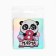 Magnet for the refrigerator "Panda", holography, 7 x 7 cm