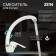 Zein ZC2035 kitchen mixer, pouring "duck", cartridge ceramics 40 mm, white/chrome